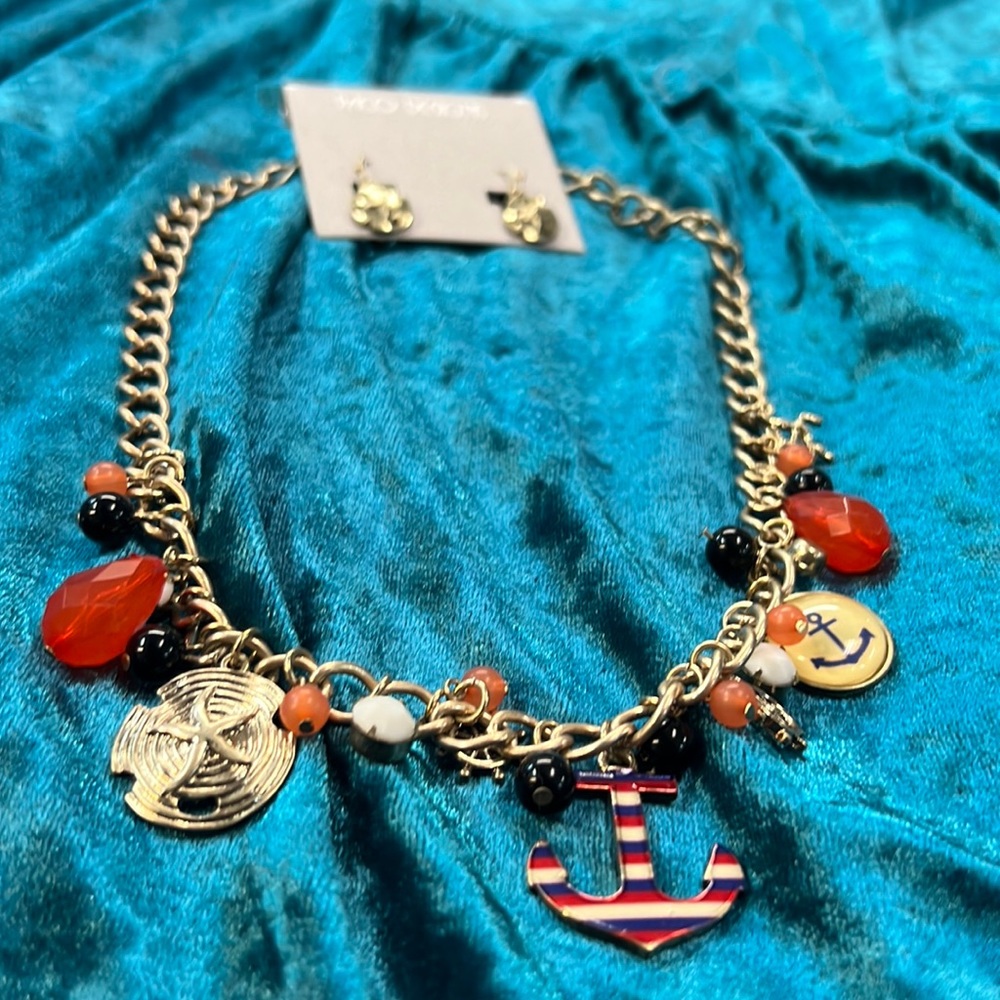 Nautical Necklace and earrings